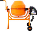 Portable Electric Cement Mixer with Wheel Stand